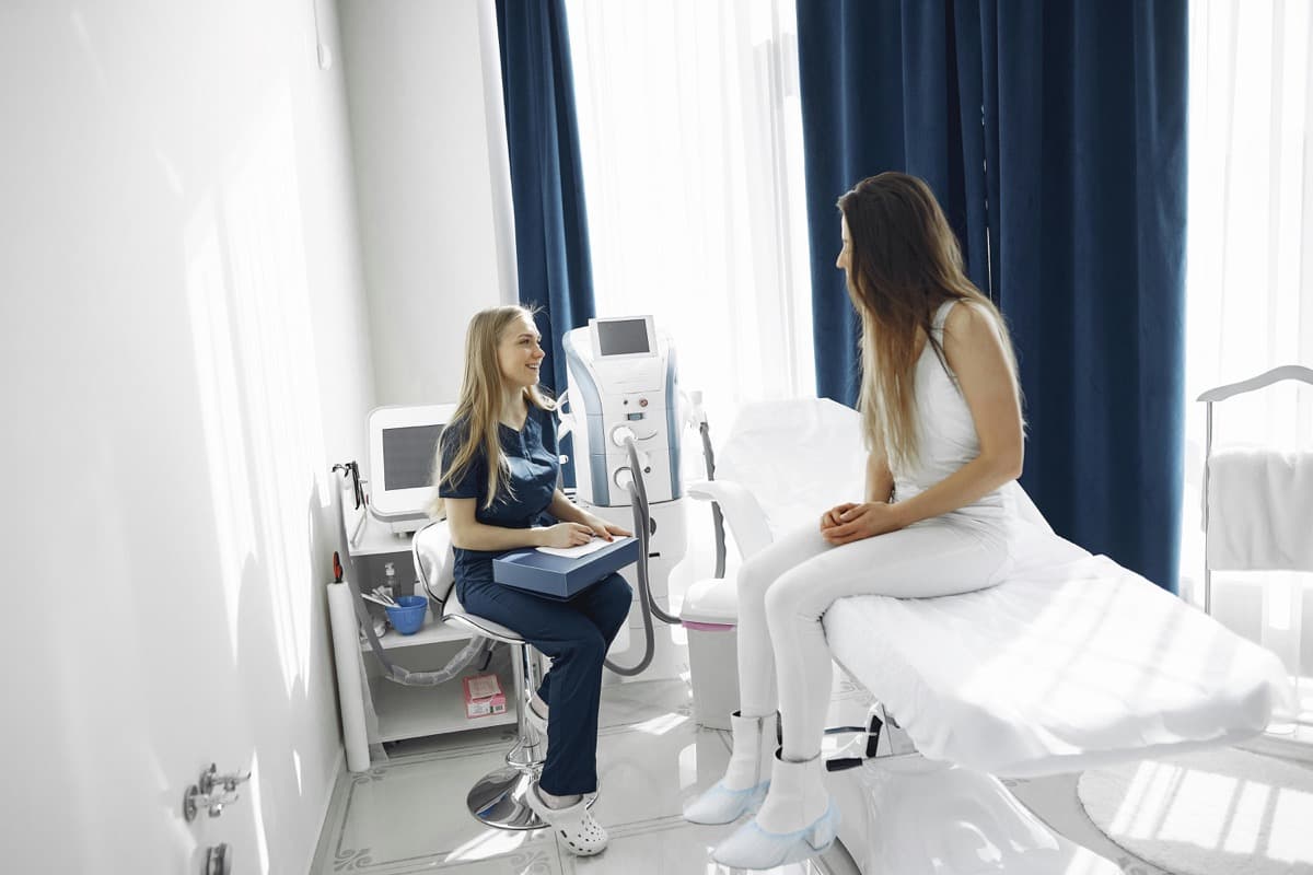 Aesthetic clinic waiting area before a Botox consultation