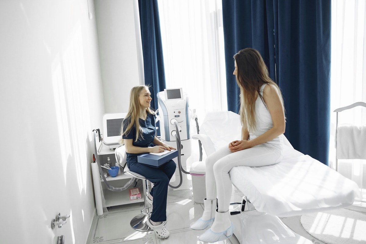 Aesthetic clinic waiting area before a Botox consultation