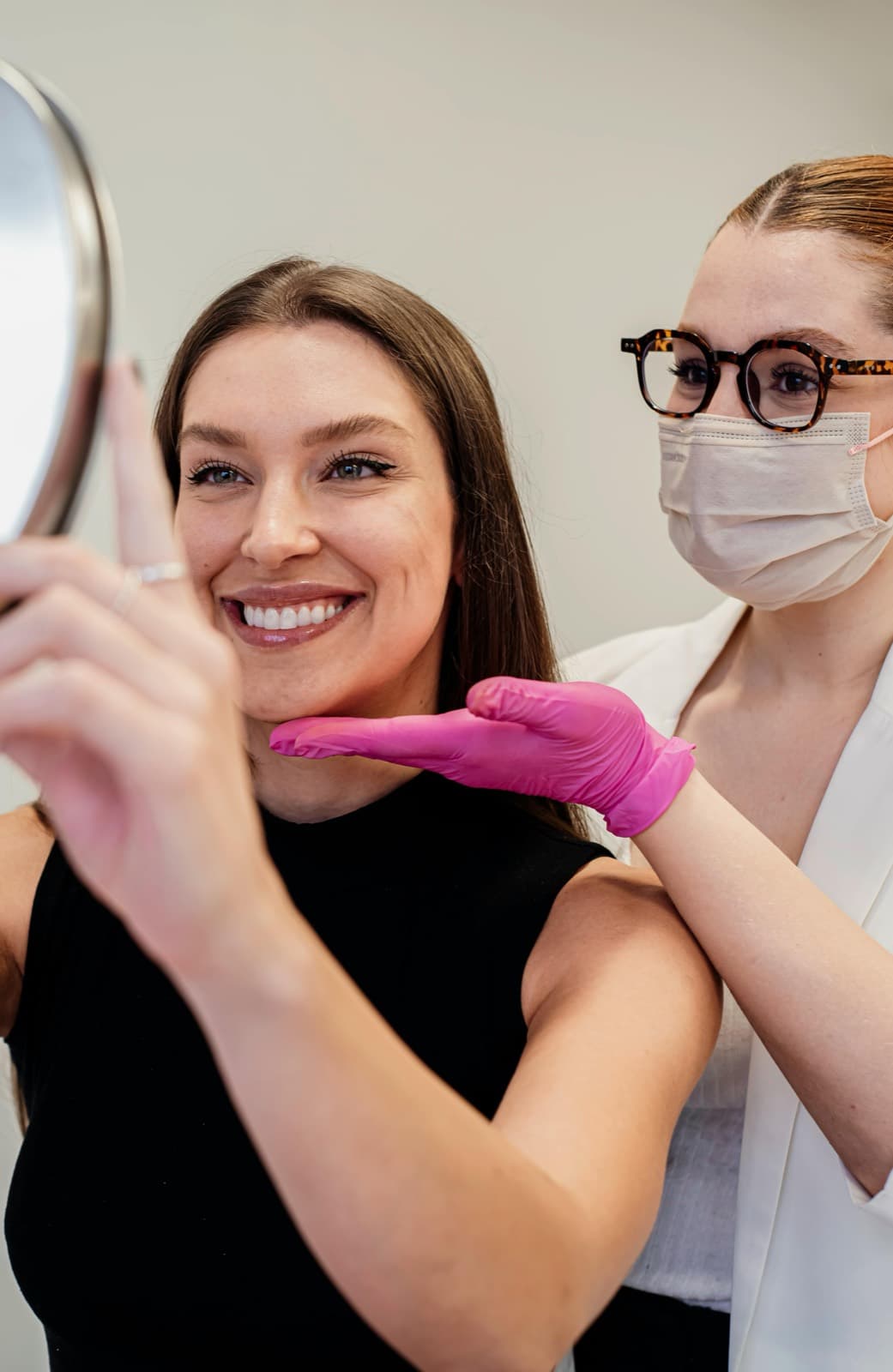 Consultation desk with Botox pricing notes in Warsaw